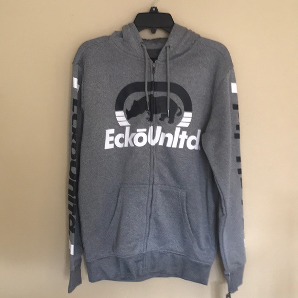 Ecko unltd. Gray zip up hoodie size M. NWT!!! - Picture 1 of 7